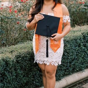 Revolve Superdown white and cream dress - small